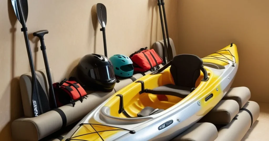 kayak stored