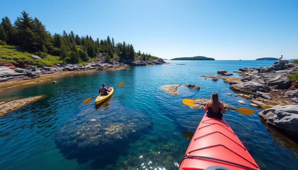 Remote kayak trips along Maine's coastal islands