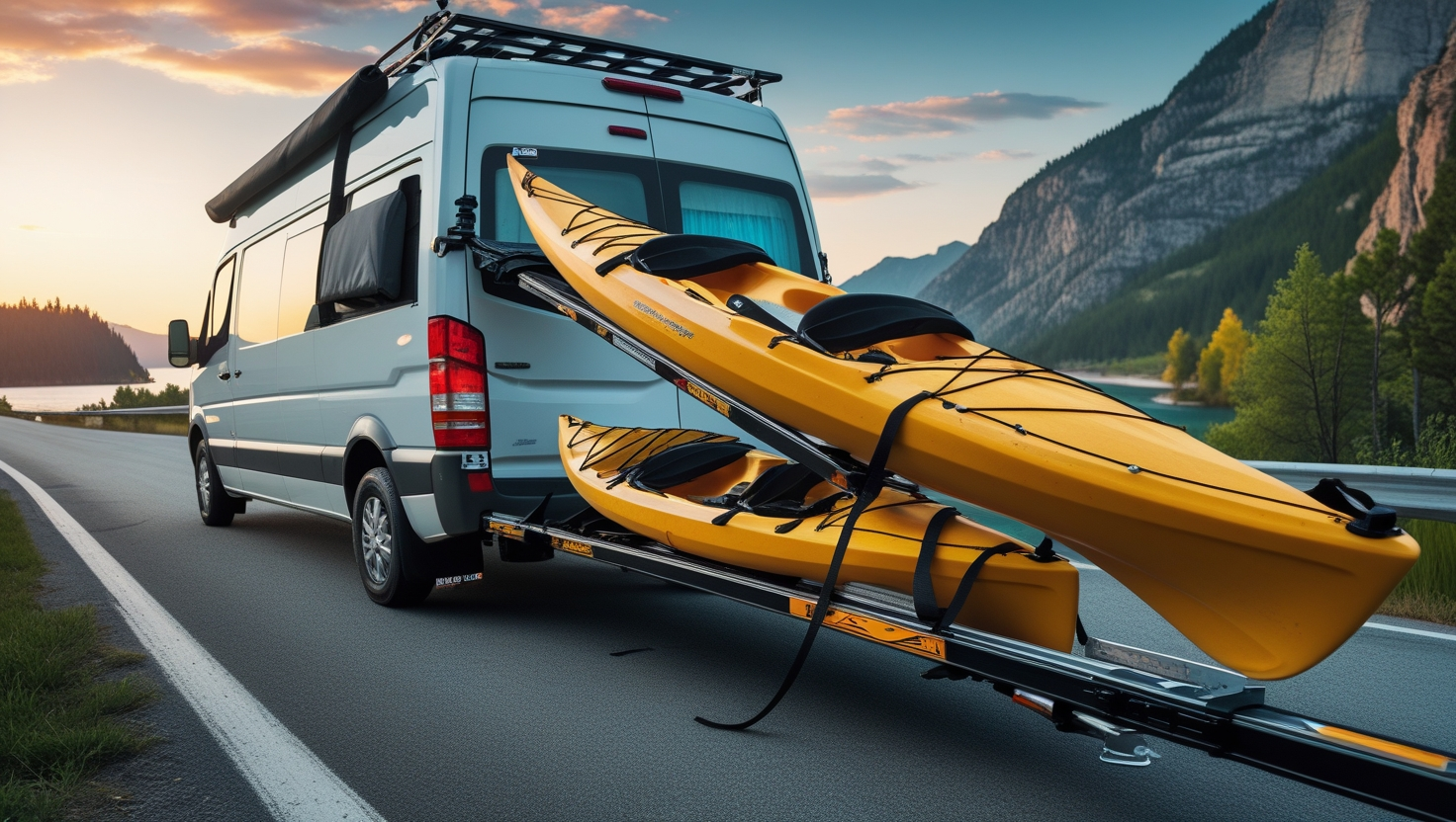 camper kayak rack