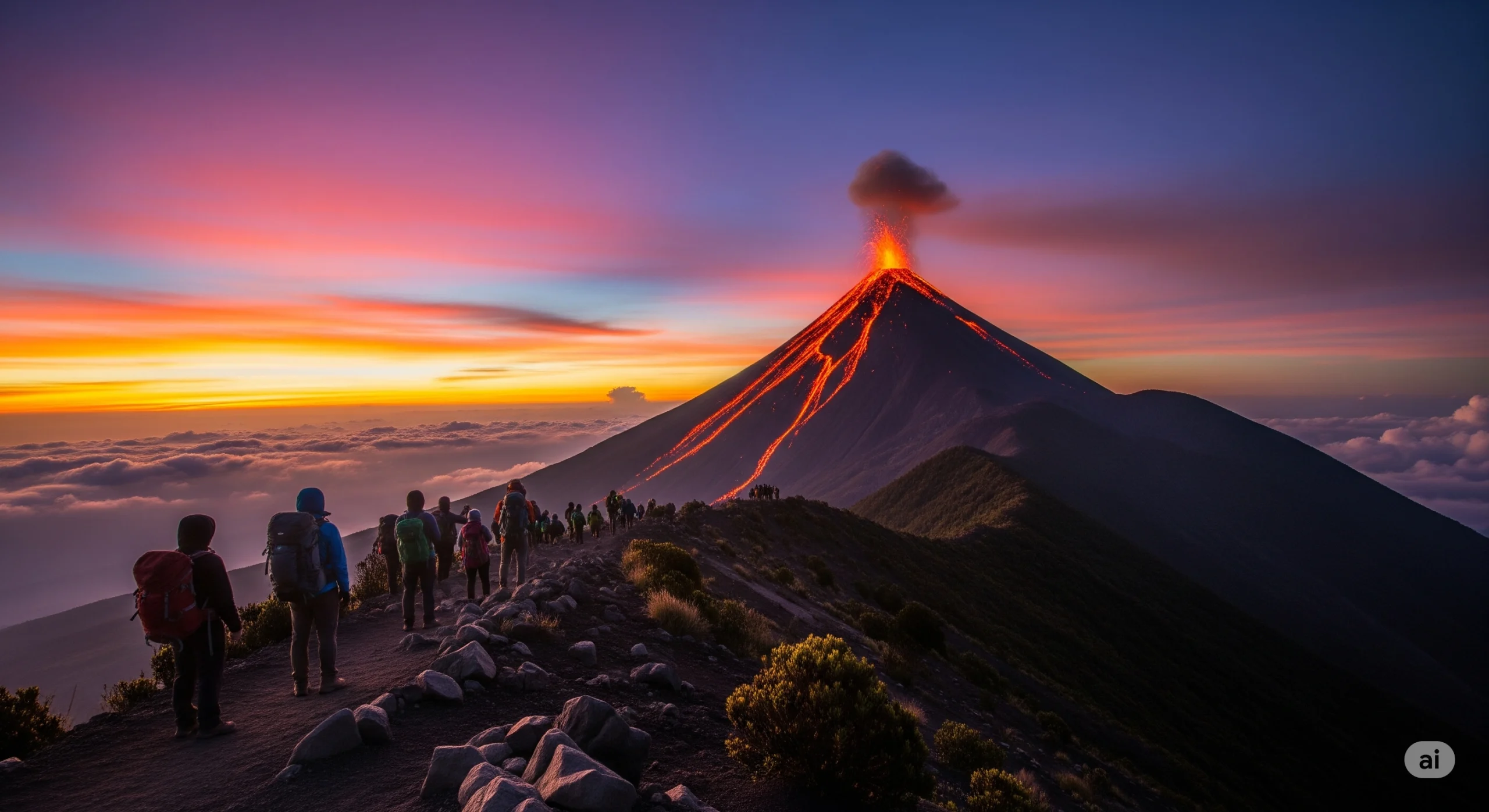 guatemala volcano hike