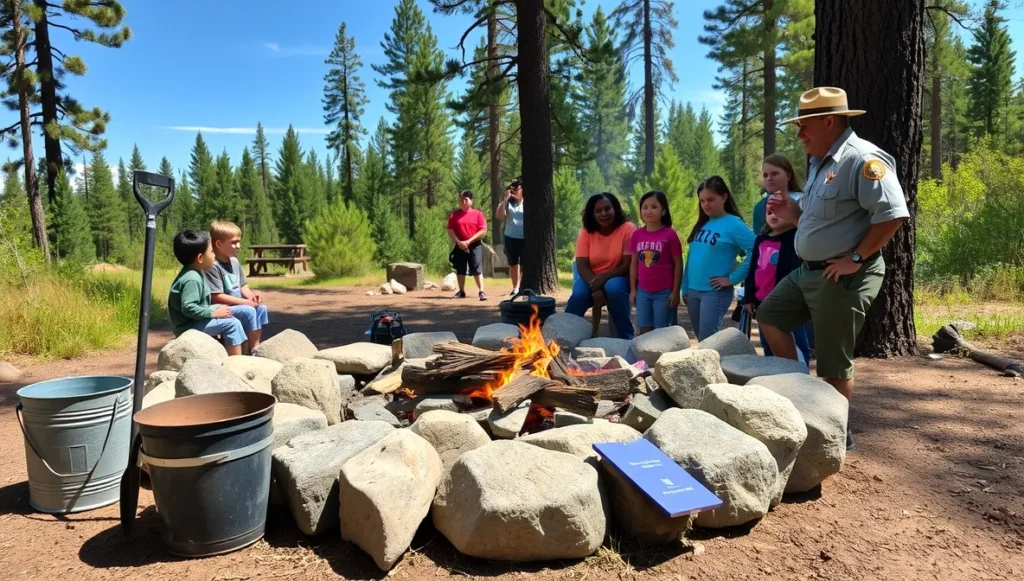 campfire safety demonstration