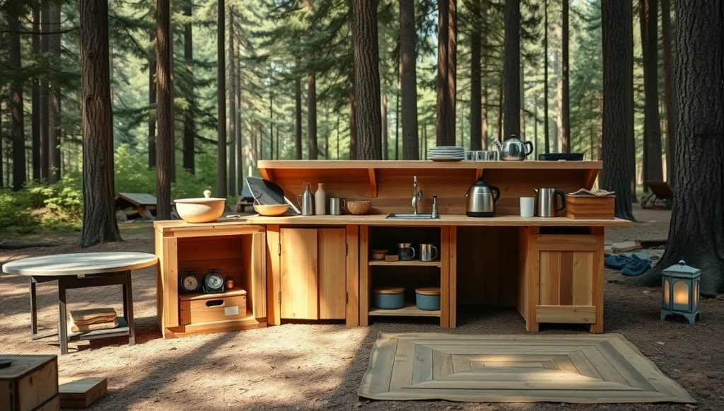 diy camp kitchen setup